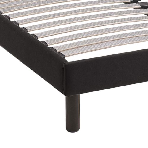 Sommier kit déco noir tapissier - 80x200