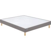 Cache-sommier violet 100% coton 160x200 cm - tradilinge - Conforama