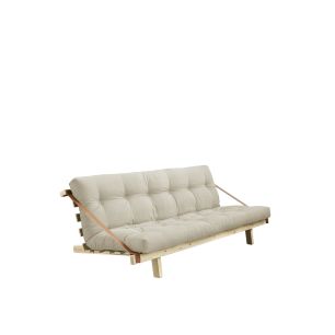 Banquette ajustable JUMP en pin massif naturel matelas inclus 130x190