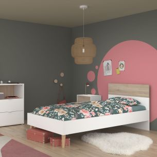Lit enfant adaptable bicolore GABY