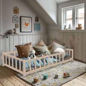 Lit enfant Montessori à barreaux