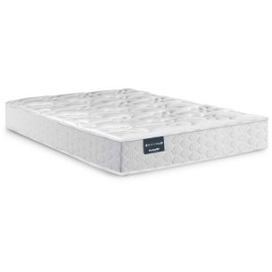 Matelas Dunlopillo ressorts ensachés, ferme et moelleux 23cm (fond blanc)