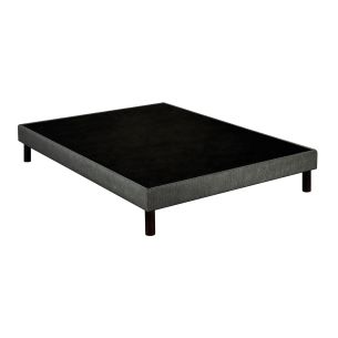 Sommier déco tapissier Unic gris - Epeda