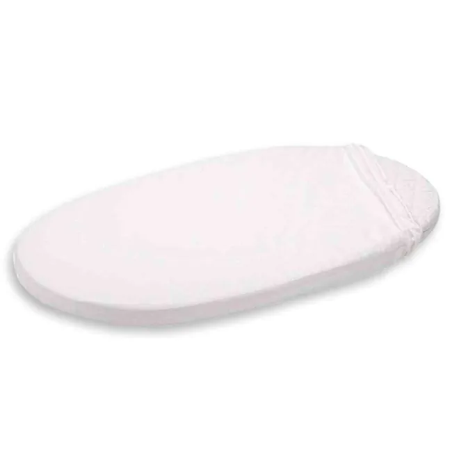 Drap housse blanc 50x90 cm 100% coton bio pour le matelas de bébé