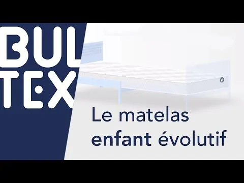 Matelas pour lit évolutif enfant BULTEX 90x140 => 90x170 => 90x200
