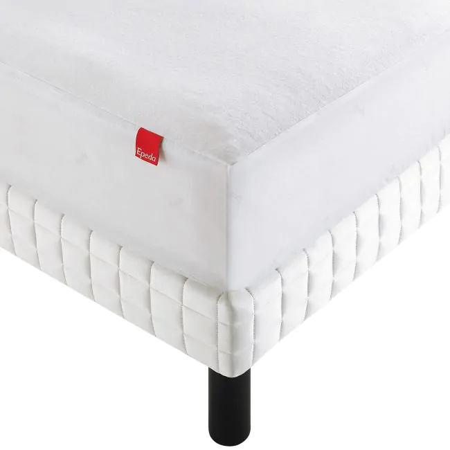 Alèse protège matelas respirante en coton blanc 120x190 cm