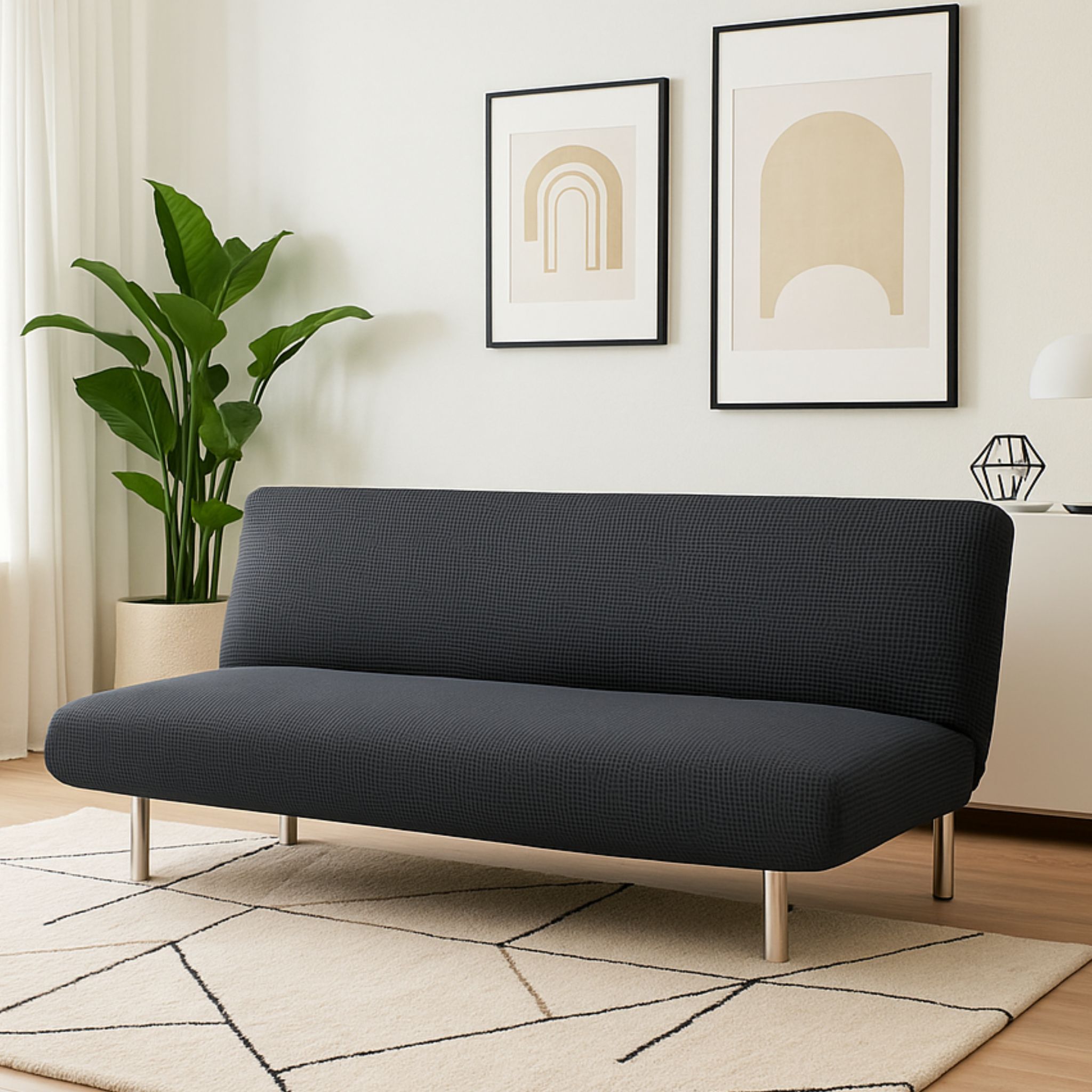 Housse De Canapé élastique Martina Home – 3 Places, Avec Accoudoir Droit, Tissu Bleu électrique