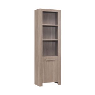 Bibliothèque effet chêne fusain BI5004 - Terre de Nuit