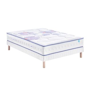 Ensemble Merinos matelas chilly wave ressorts + sommier + pieds