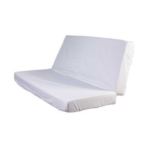 Drap housse blanc pour matelas clic-clac bonnet 20 cm plié