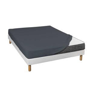 Drap housse bleu marine pour matelas clic-clac bonnet 20 cm