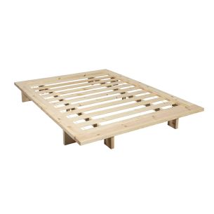 Structure futon japan en bois naturel - Terre de Nuit