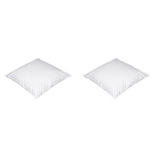 Lot de 2 oreillers luxe enveloppe percale Someo 65x65