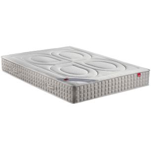 Matelas ressorts ensachés + latex 3 zones 26cm Epeda BAMBOU 140x190 (fond blanc)