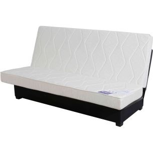 Matelas Dunlopillo de remplacement pour CLIC CLAC (en situation) position canapé (fond blanc)