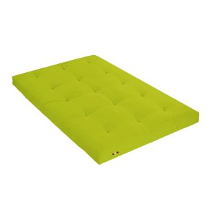 Matelas futon vert pistache coeur en latex