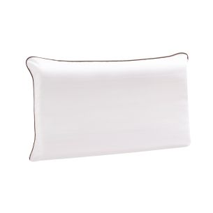 Oreiller ergonomique latex naturel et taie d'oreiller percale Someo