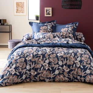 Parure de lit satin Botanic nuit - Tradilinge