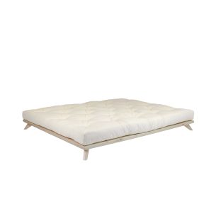 Ensemble lit futon senza Naturel + matelas écru 180x200