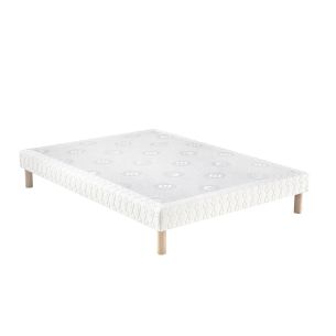 Sommier tapissier Merinos confort morphologique + pieds 140x190