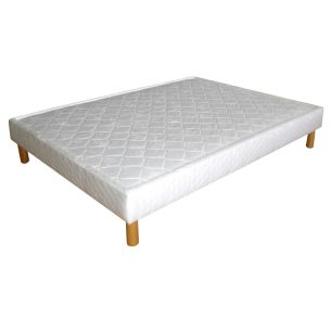 Sommier cuvette tapissier à ressorts 17cm (fond blanc)
