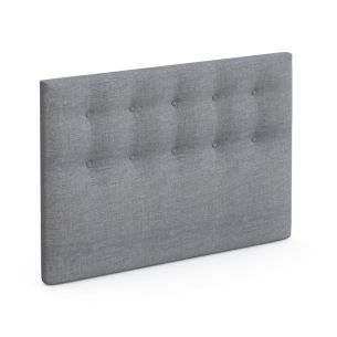 Tête de lit Déco Capitonnée Gris moyen Chiné - Someo