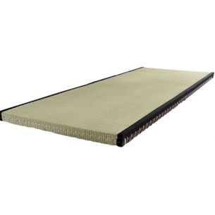 Tatami traditionnel en paille de riz 5 cm (fond blanc)