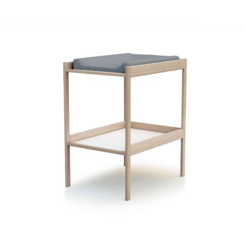 Table à langer bébé en bois avec étagère de rangement 50x70