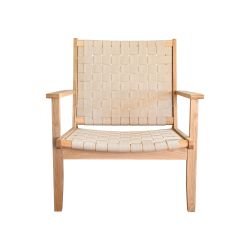 Fauteuil chene massif lanières - FA17009