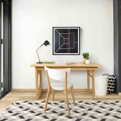 Bureau 1 tiroir en bois - BU0060