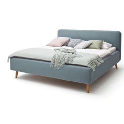 Lit scandinave capitonné en tissu - LT8001