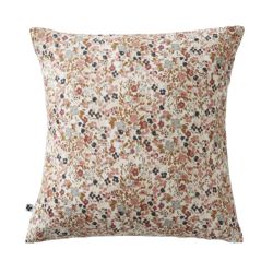 Taie d'oreiller gaze de coton imprimé floral rose