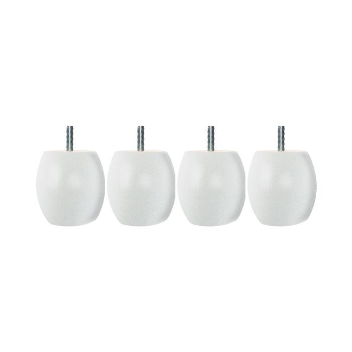 4 pieds boules bois blanc FOND BLANC 4 pieds boules bois blanc FOND BLANC