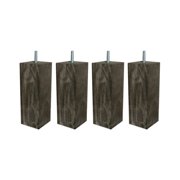 4 pieds carrés bois nature 17 cm 4 pieds carrés bois nature 17 cm