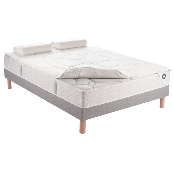 Pack cocooning surmatelas et oreillers Bultex 140x190 cm Pack cocooning surmatelas et oreillers Bultex 140x190 cm