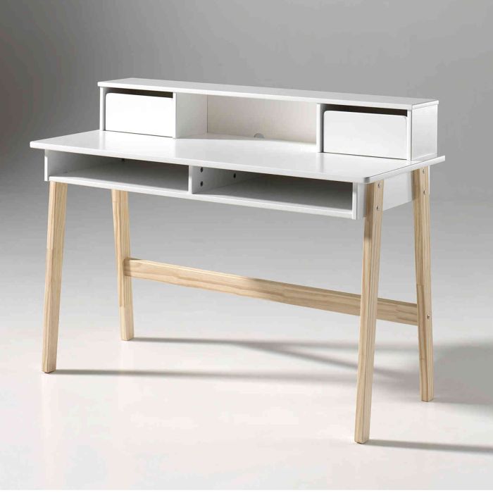 Bureau blanc laqué - Terre de Nuit Bureau blanc laqué - Terre de Nuit