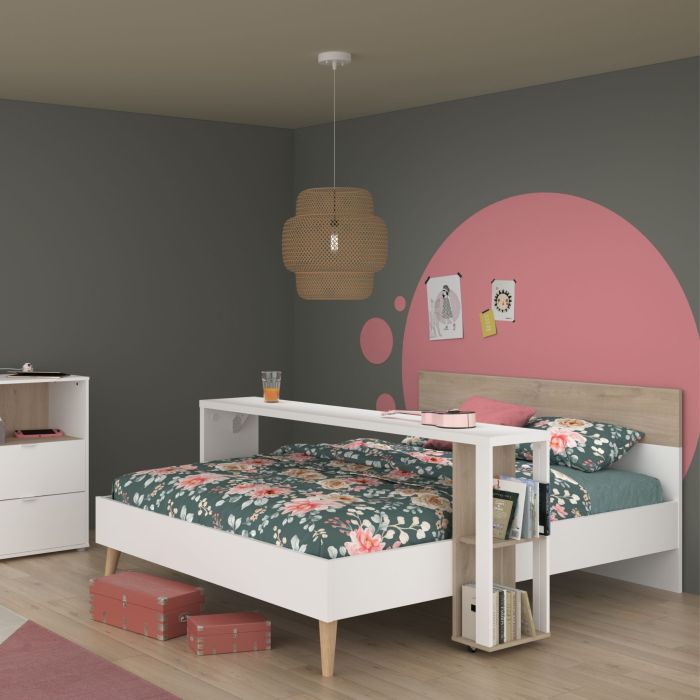 Bureau sur roulettes bicolore GABY