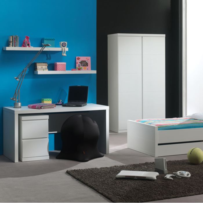 Bureau blanc laqué BU2007 Bureau blanc laqué BU2007