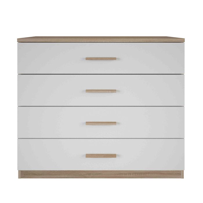 Commode à 4 tiroirs en bois - Terre de nuit Commode à 4 tiroirs en bois - Terre de nuit