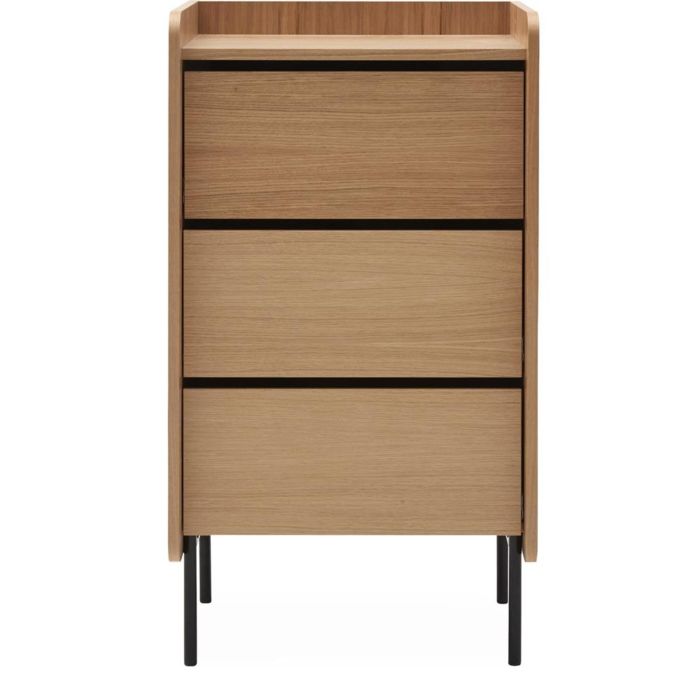 Commode 3 tiroirs avec pieds en métal noir - CO0081 Commode 3 tiroirs avec pieds en métal noir - CO0081