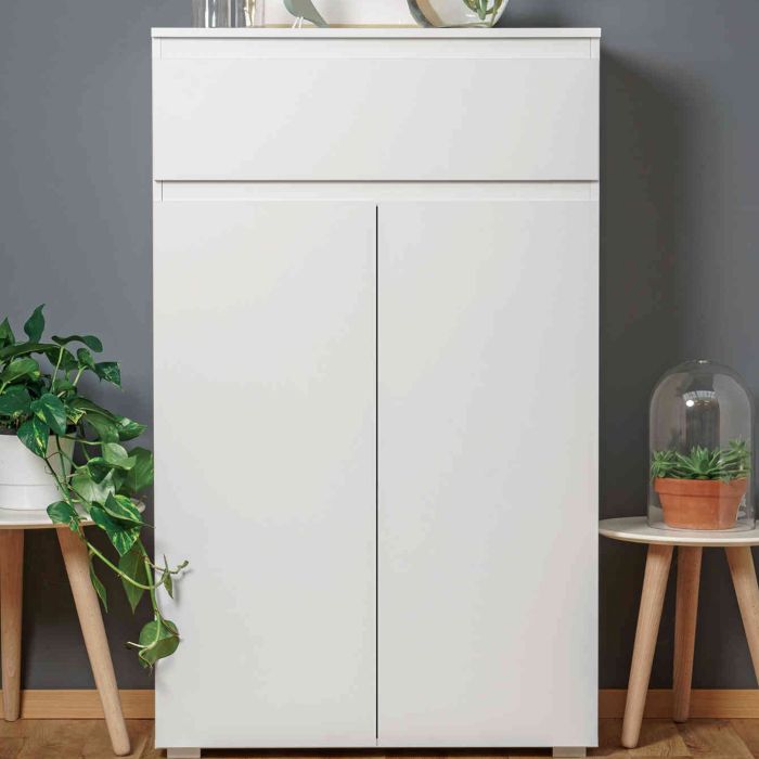 Commode un tiroir deux portes chêne