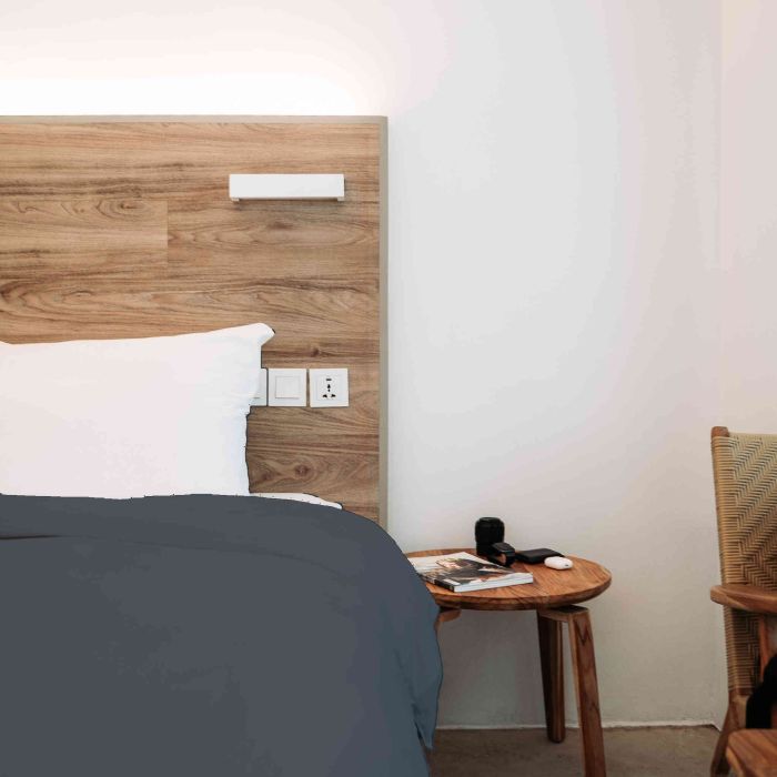 Housse de couette 100% coton anthracite - Tradilinge Housse de couette 100% coton anthracite - Tradilinge