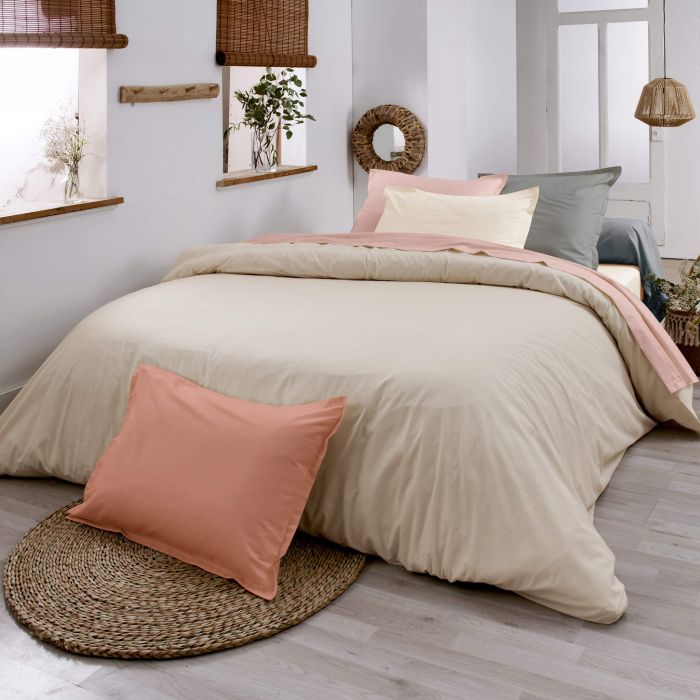 Housse de couette 100% coton biologique ficelle - Tradilinge Housse de couette 100% coton biologique ficelle - Tradilinge