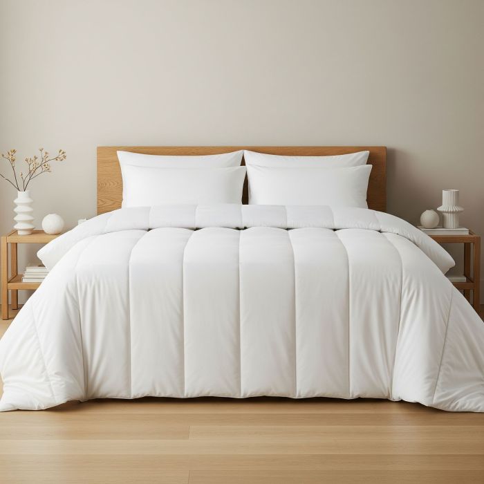 Pack couette chaude hiver et oreiller moelleux