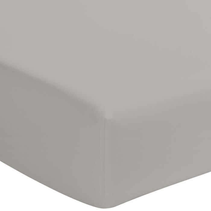 Drap housse gris mastic 100% coton bonnet 40 cm Drap housse gris mastic 100% coton bonnet 40 cm