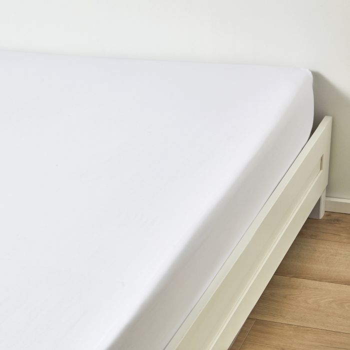 Drap housse Satin Blanc Drap housse Satin Blanc