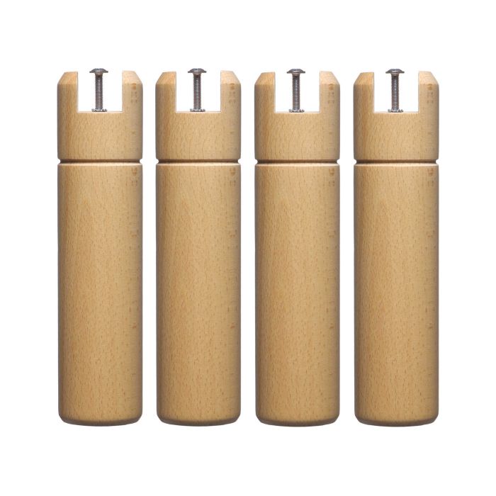4 pieds cylindriques pour cadre à lattes bois naturel 25 cm 4 pieds cylindriques pour cadre à lattes bois naturel 25 cm