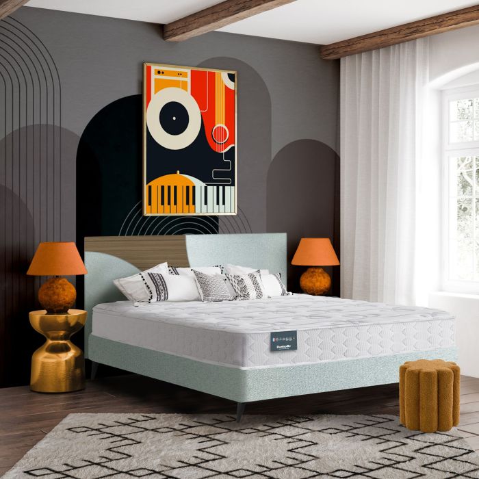 Matelas Dunlopillo 100% latex 7 zones 18cm LAVANDE 140x190