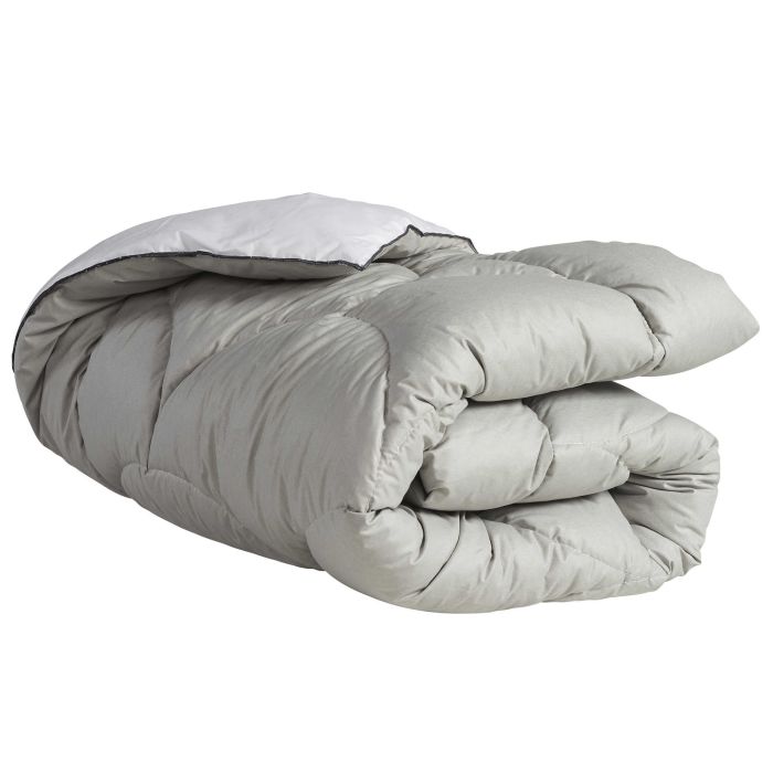 Édredon gonflant bicolore blanc-gris Terre de Nuit Édredon gonflant bicolore blanc-gris Terre de Nuit