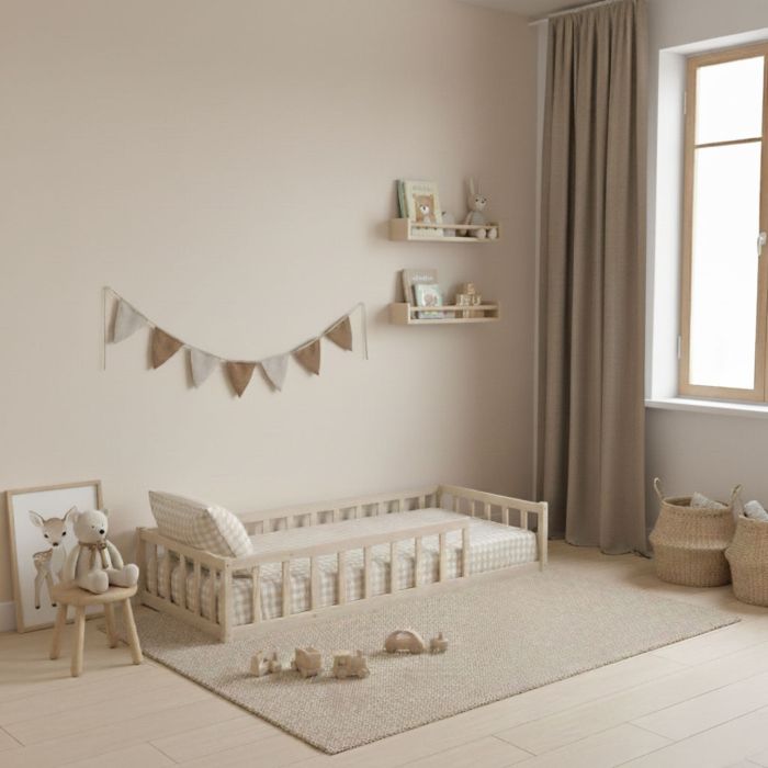 Lit enfant Montessori à barreaux